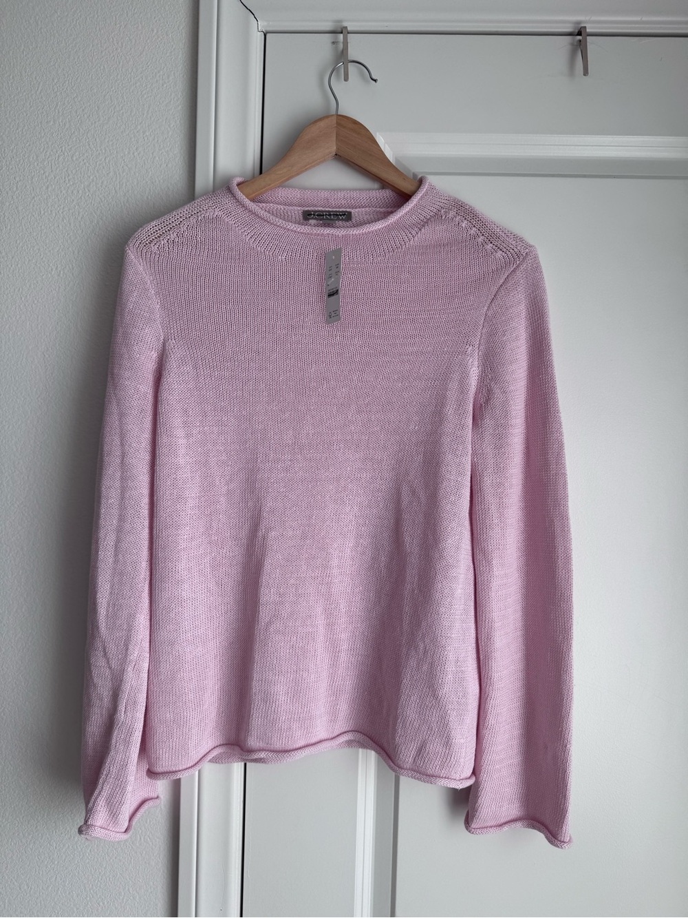 NWT J Crew Summer Rollneck Sweater In Linen Blend Size XS